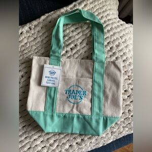 Trader Joe’s Mini Pastel Canvas Tote Bag